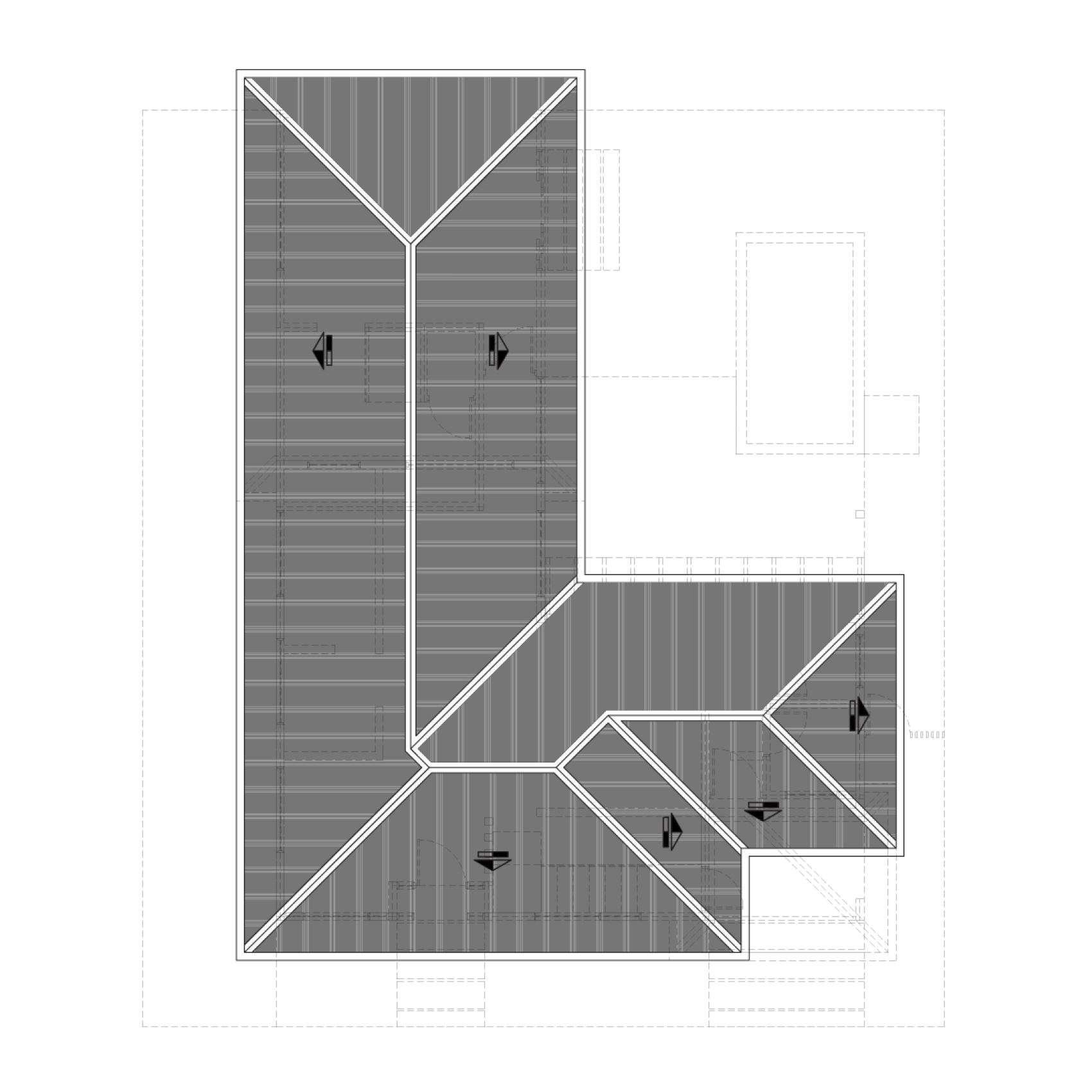 Sanctuary Boutique Residences Model Home A 4-bedroom flex floor plan, second floor distribution, Golfito Costa Rica