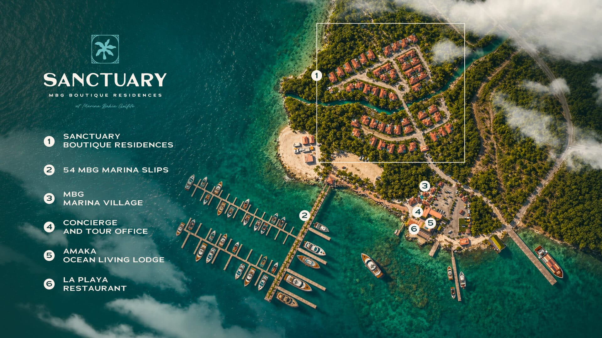 Sanctuary boutique residences digital map