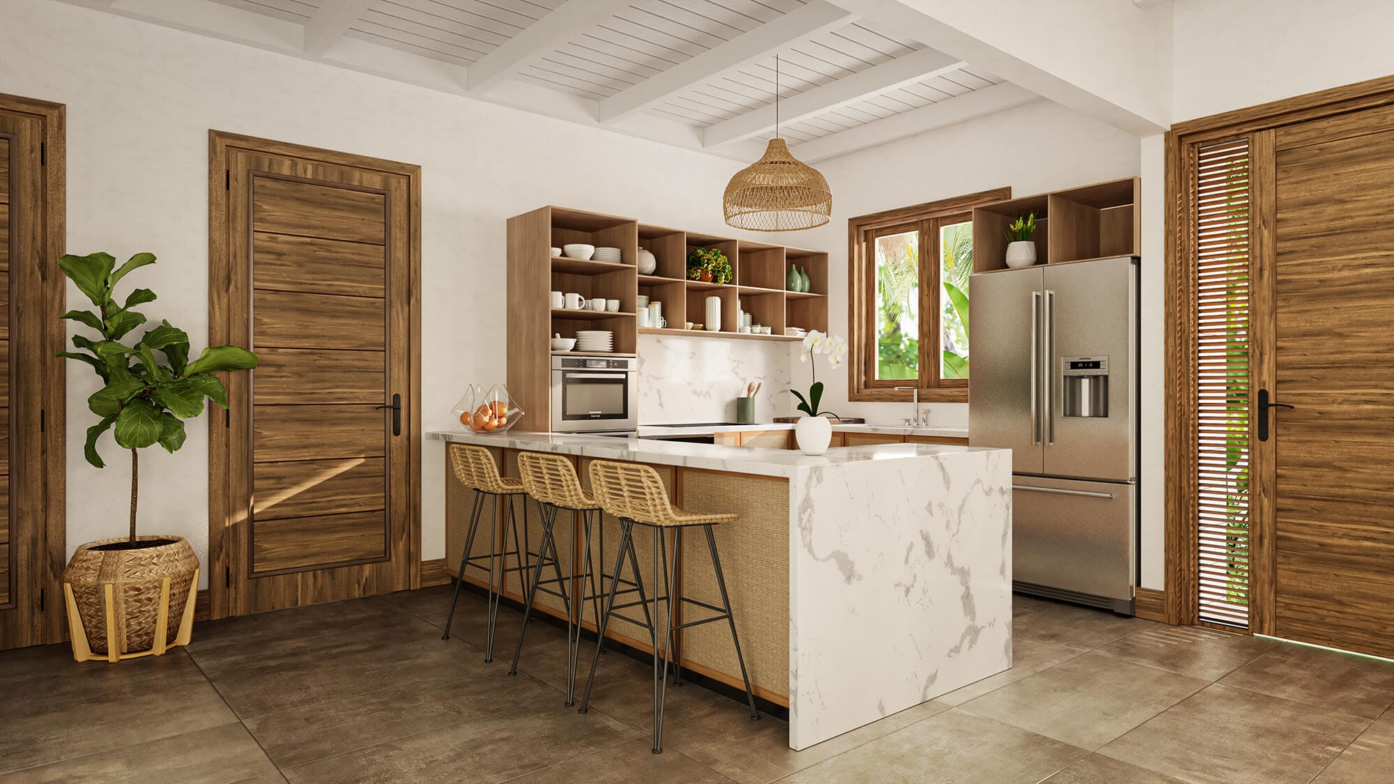 sanctuary boutique residences golfo dulce open kitchen design