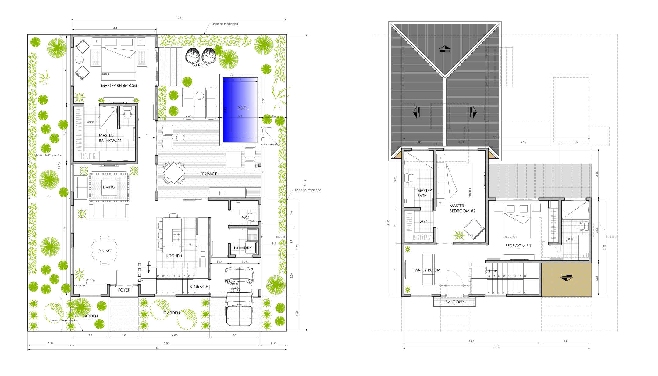 Model Home A — 3 bedroom floor plan
