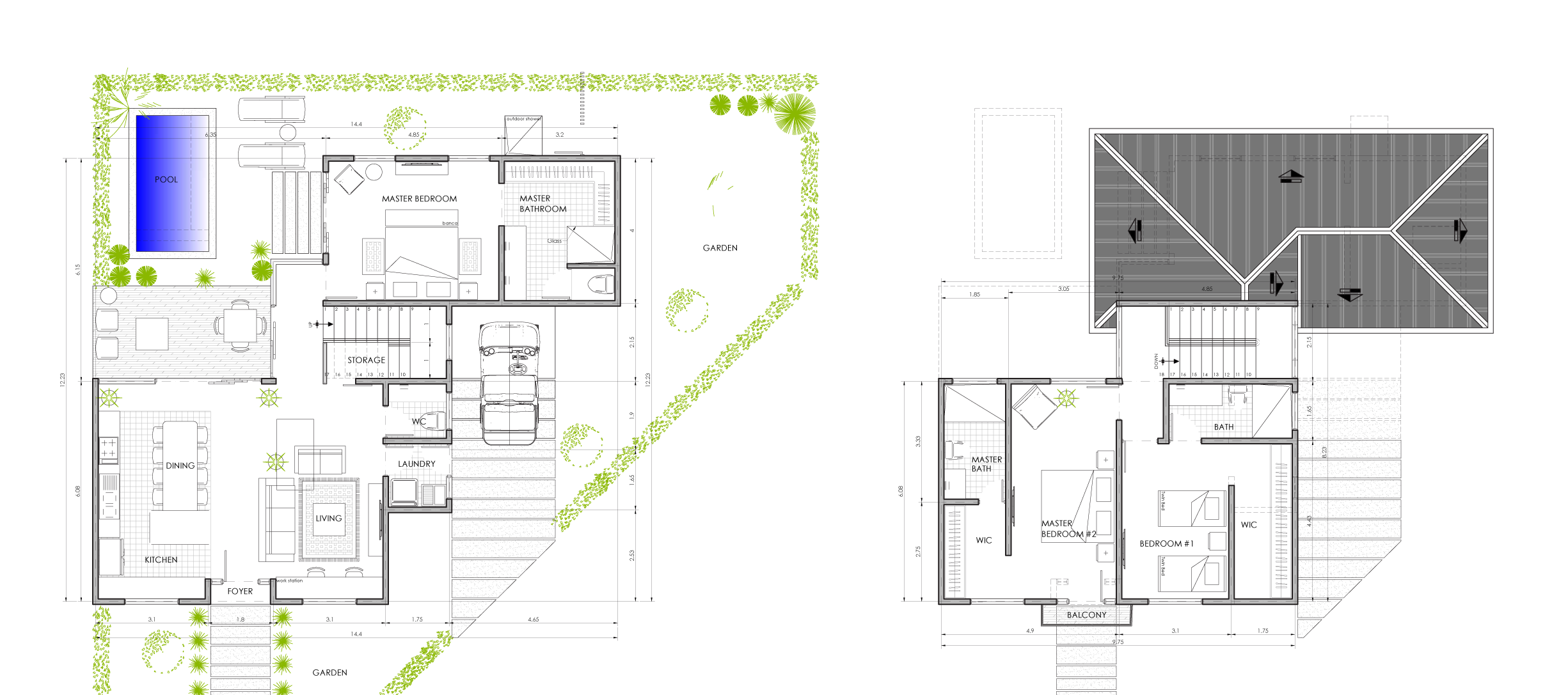 Model Home A — 3 bedroom floor plan